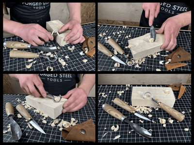 3 - Piece Spoon Carving Tool Set - 4