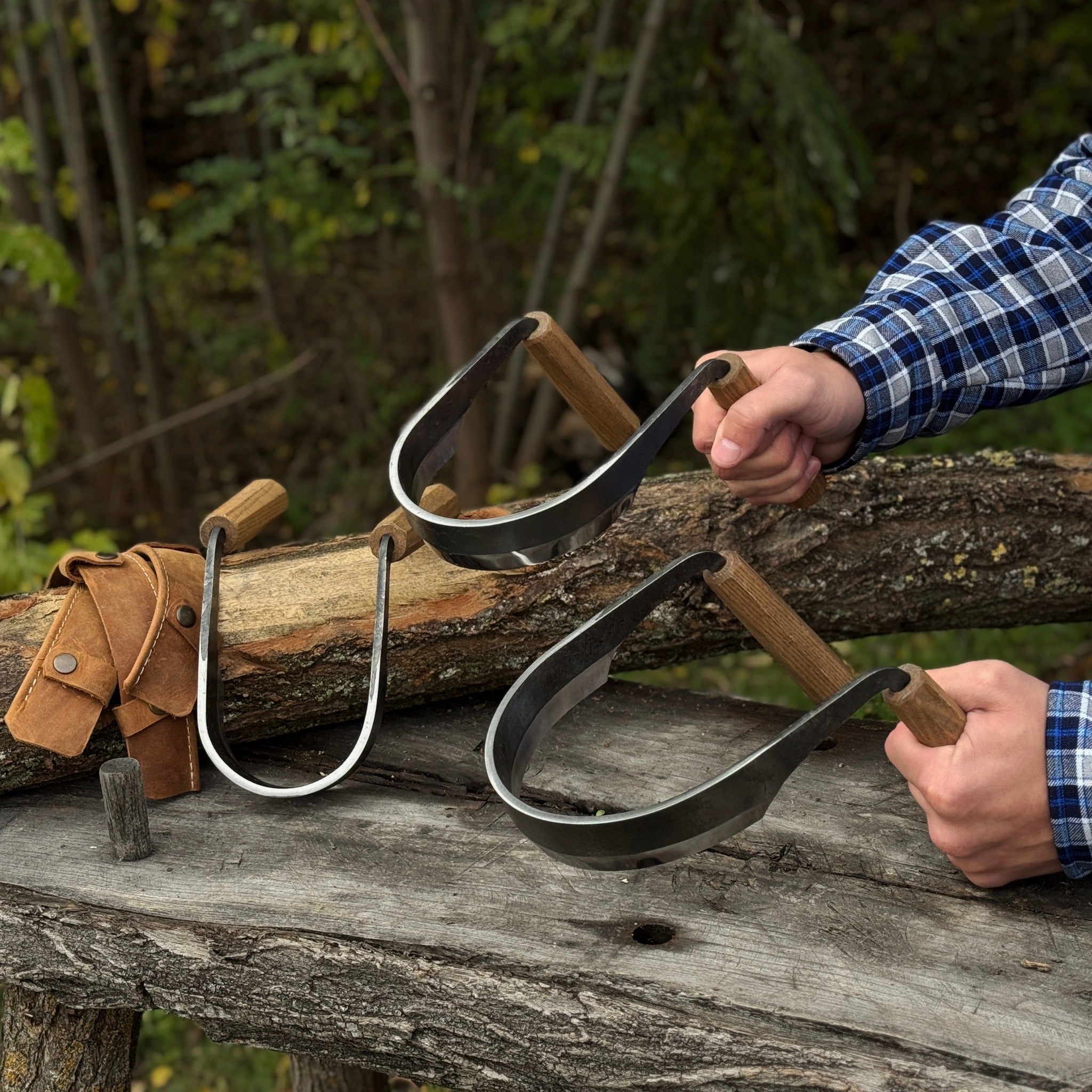 3 - Piece Inshave (Half - Rounded Drawknife) Set - 12