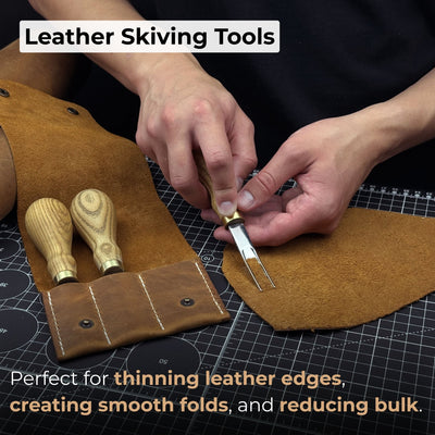3 - Piece Leather Edge Skiver Set - 2