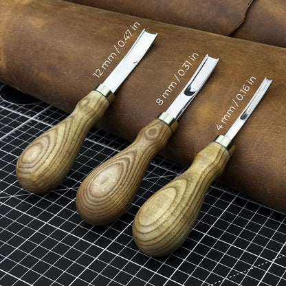3 - Piece Leather Edge Skiver Set - 6