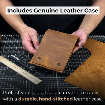 3 - Piece Leather Edge Skiver Set - 5