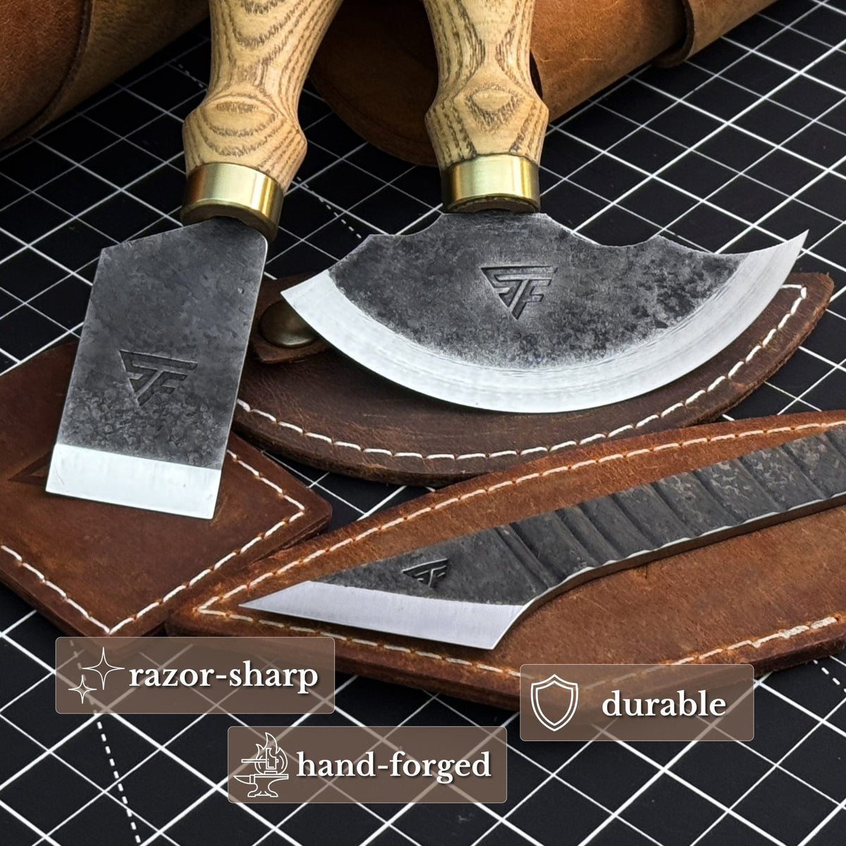 3-Piece Leatherworking Tool Set - 2