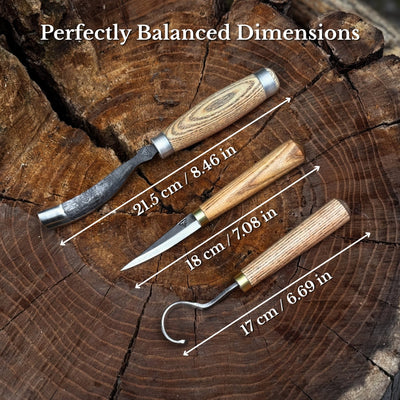 3-Piece Spoon Carving Tool Set - 2