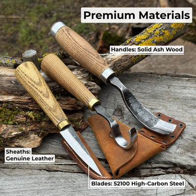 3-Piece Spoon Carving Tool Set - 7