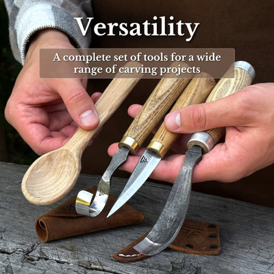 3-Piece Spoon Carving Tool Set - 10