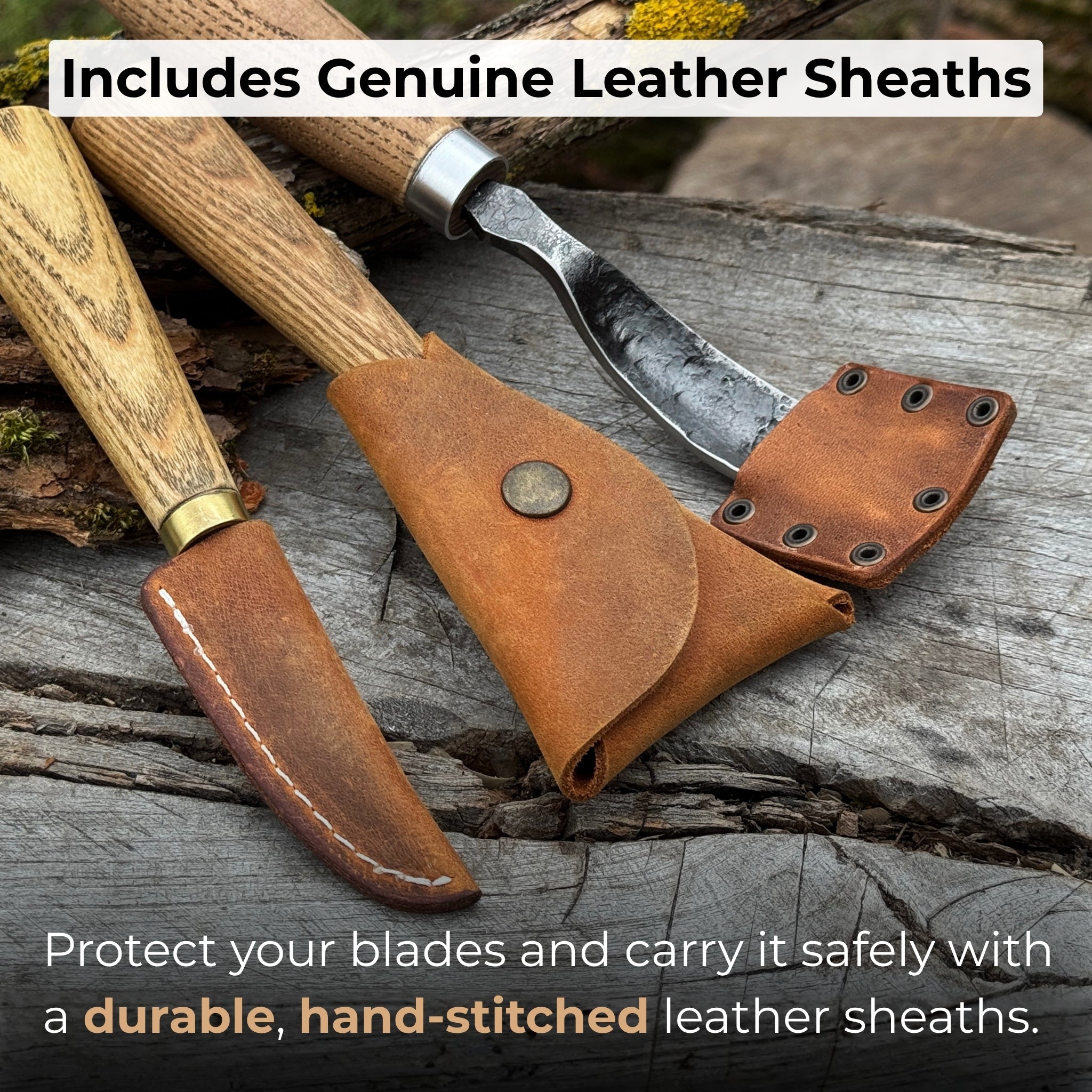 3-Piece Spoon Carving Tool Set - 5