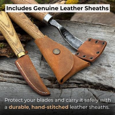3-Piece Spoon Carving Tool Set - 5