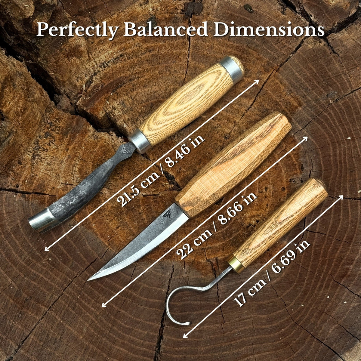 3-Piece Spoon Carving Tool Set - 3