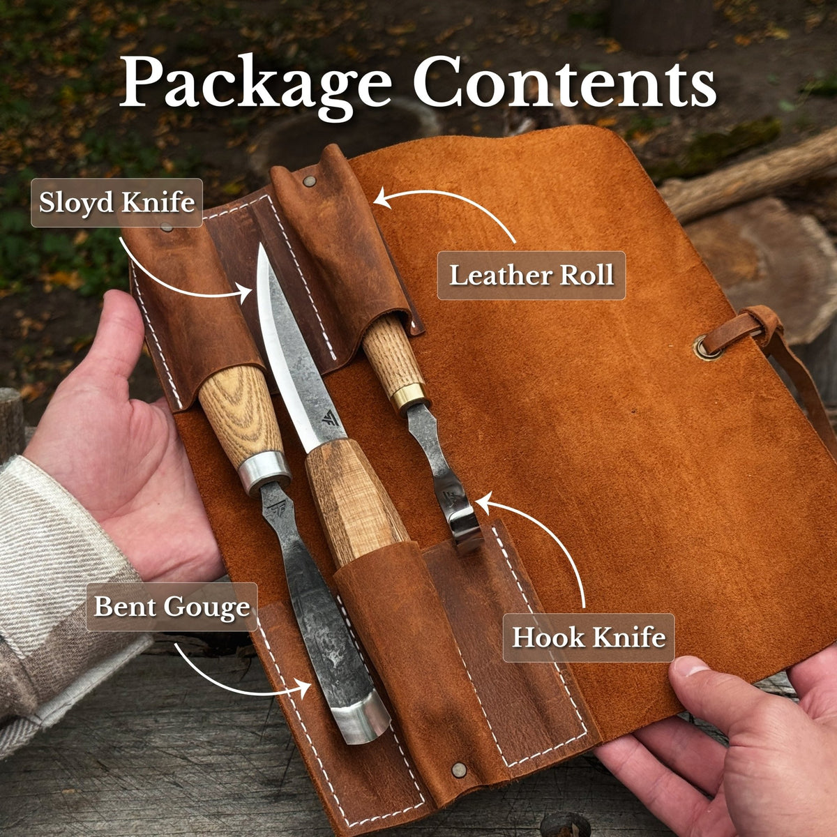 3-Piece Spoon Carving Tool Set - 9