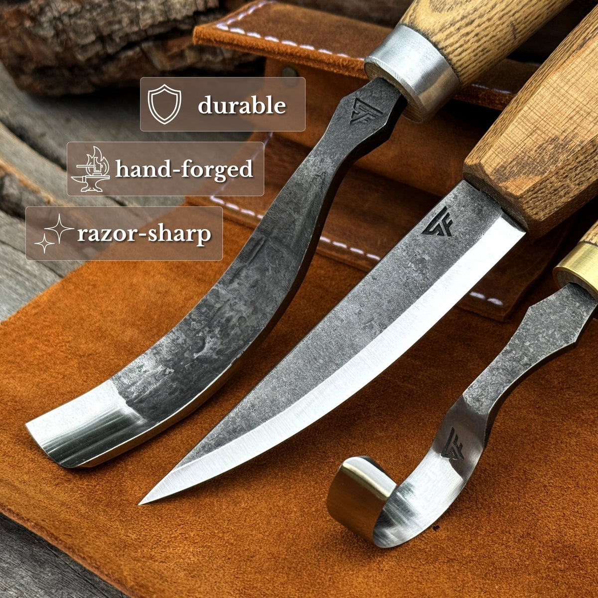 3-Piece Spoon Carving Tool Set - 2