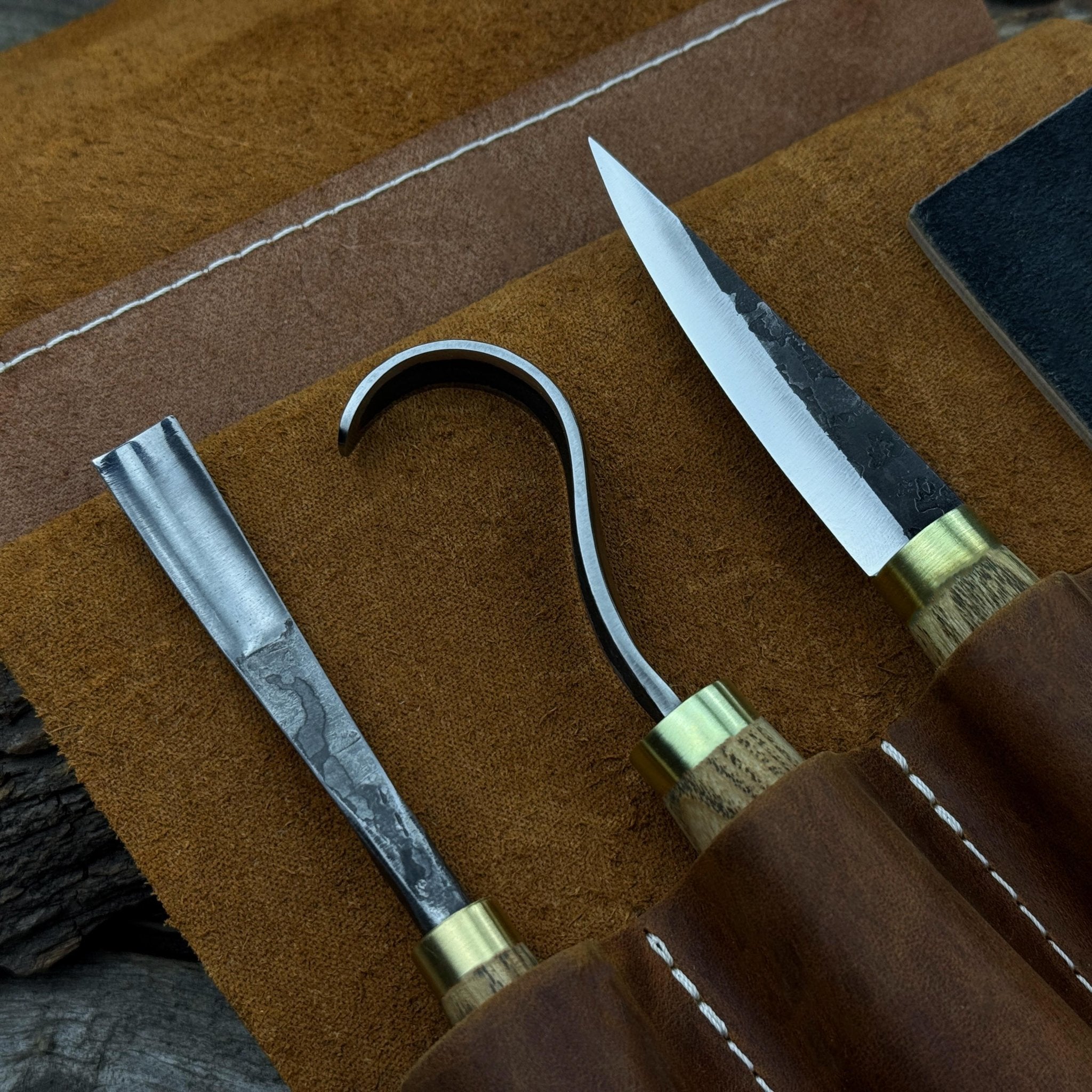 3 - Piece Spoon Carving Tool Set with Sharpening Board - 8
