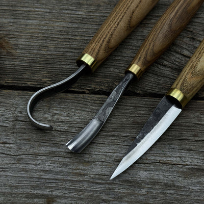 3 - Piece Spoon Carving Tool Set with Sharpening Board - 4