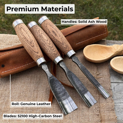 3 - Piece Straight Rounded Chisel Set - 7