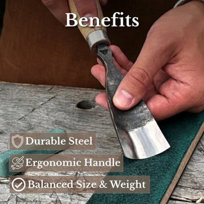 3-Piece Straight Rounded Chisel Set - 8