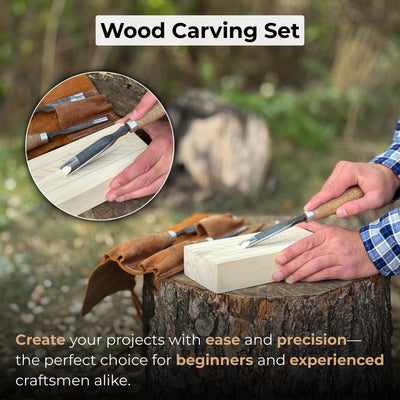 3 - Piece Straight Rounded Chisel Set - 8