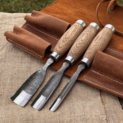 3 - Piece Straight Rounded Chisel Set - 1