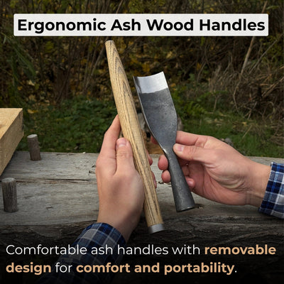 3 - Piece Timber Framing Rounded Chisel Set - 3