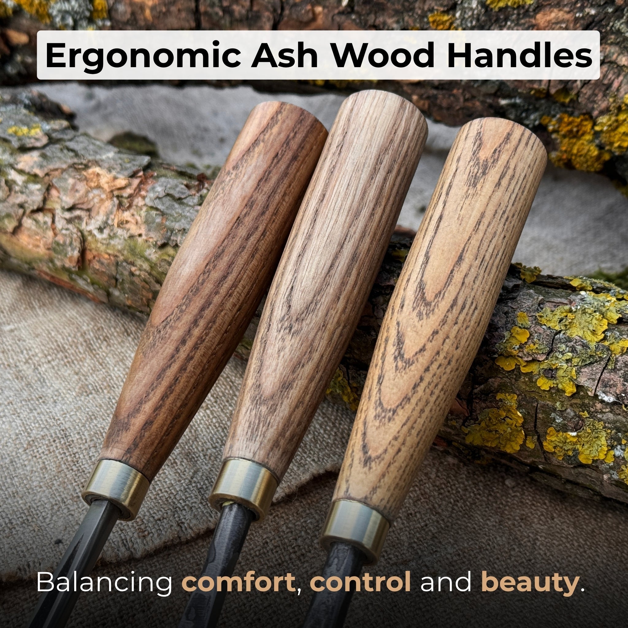 3 - Piece Wood Carving Chisel & Gouge Set - 4