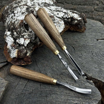 3 - Piece Wood Carving Chisel & Gouge Set - 4