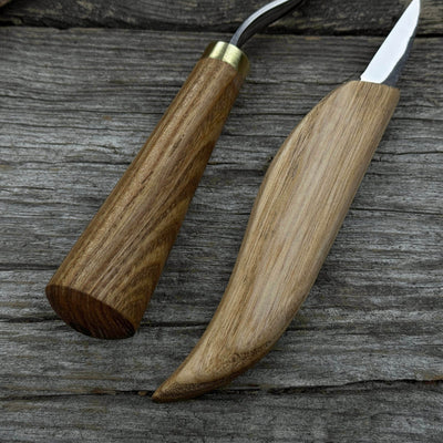 3 - Piece Wood Carving Knife Set – Whittling Knife, Hook Knife & Leather Strop - 4