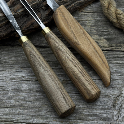3 - Piece Wood Carving Tool Set – For Geometric, Detail & Relief Carving - 8