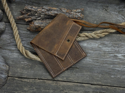 3 Pocket Leather Tool Roll for Chisels, Knives, and Small Hand Tools - 7