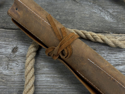 3 Pocket Leather Tool Roll - 4