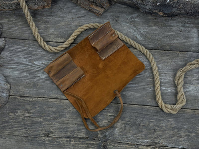 3 Pocket Leather Tool Roll - 1