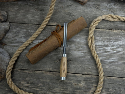 3 Pocket Leather Tool Roll - 7