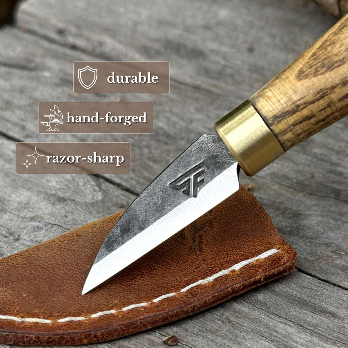 Coltello piccolo per intaglio a chip, 3,5 cm (1,38 pollici)