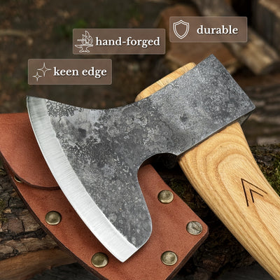 Axe with Leather Sheath