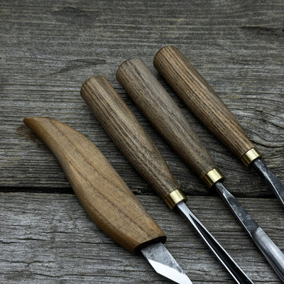 4 - Piece Carving Knife, Chisel & Gouge Set - 7