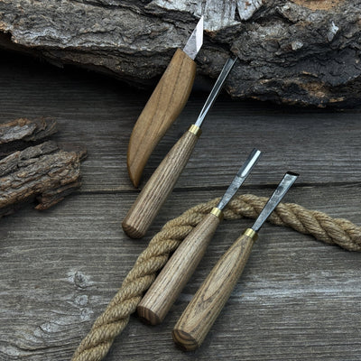 4 - Piece Hand - Forged Wood Carving Tool Set - 5