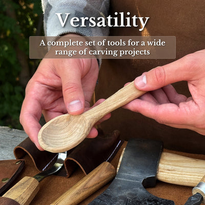 4-Piece Spoon Carving Tool Set - 10