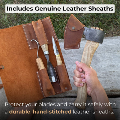 4-Piece Spoon Carving Tool Set - 5