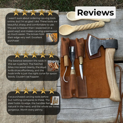 4-Piece Spoon Carving Tool Set - 10