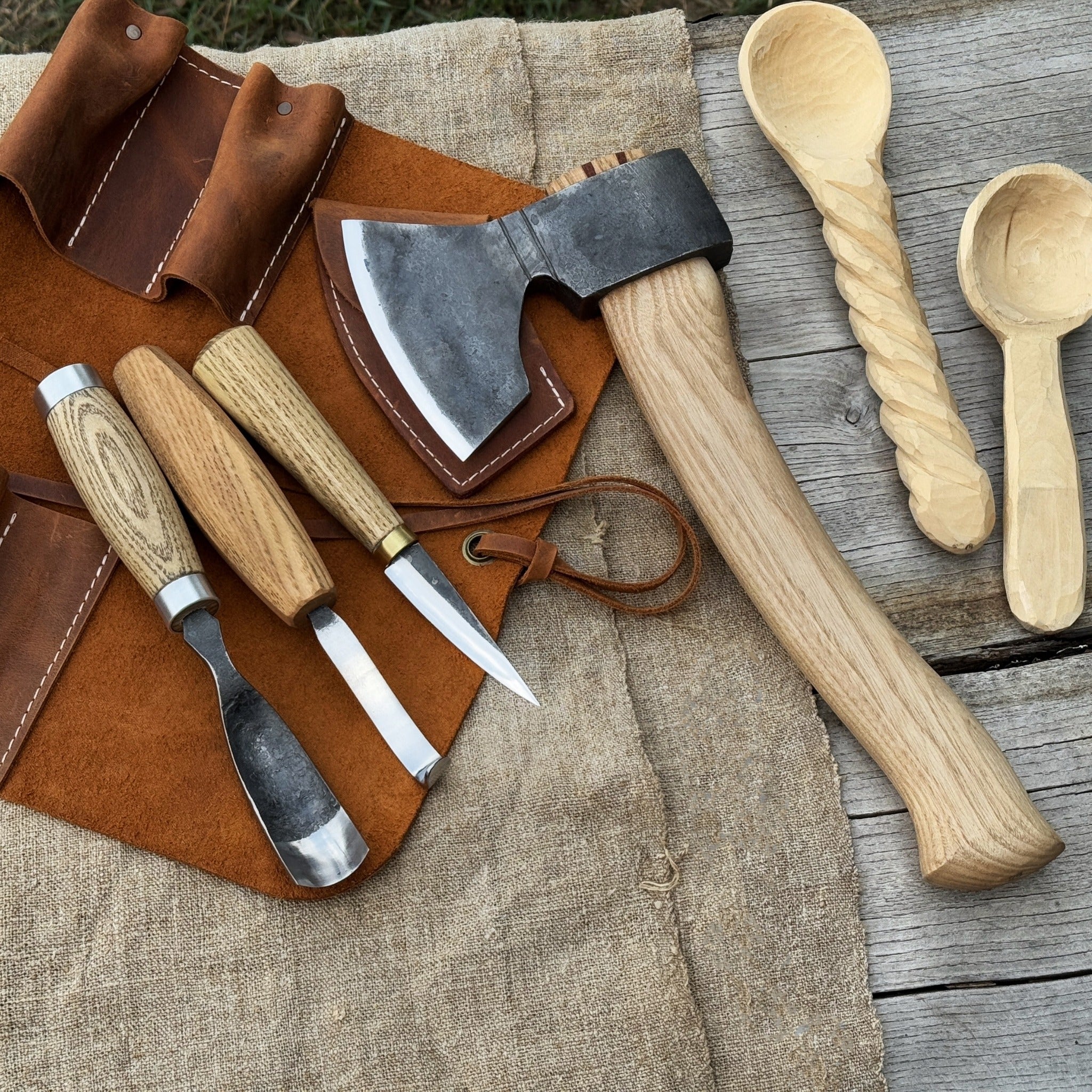 4 - Piece Spoon Carving Tool Set - 1