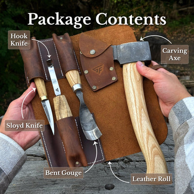 4-Piece Spoon Carving Tool Set - 9