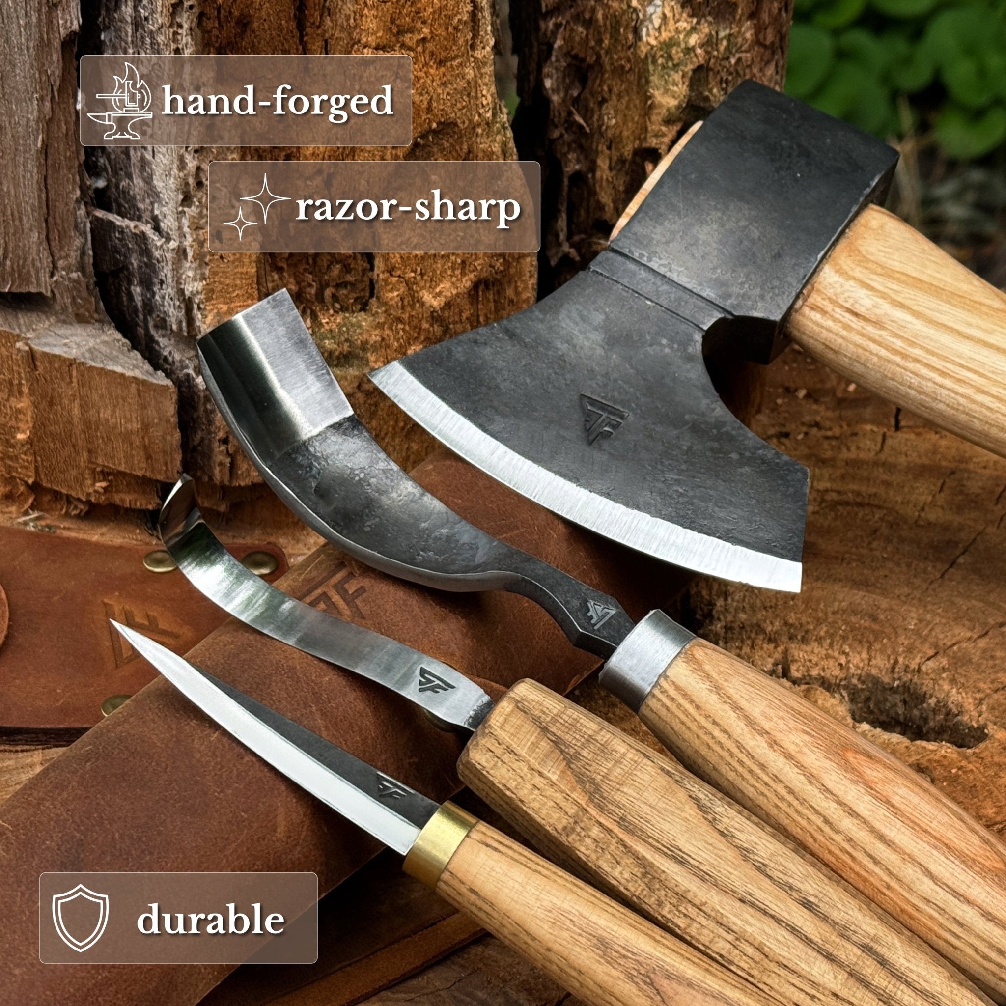 4-Piece Spoon Carving Tool Set - 3