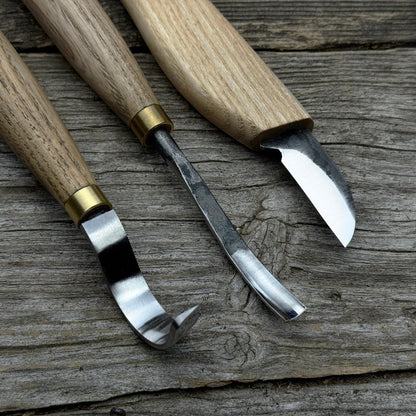 4 - Piece Spoon Carving Tool Set with Sharpening Board - 6