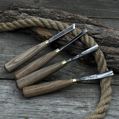 4 - Piece Wood Carving Chisel & Gouge Set - 9