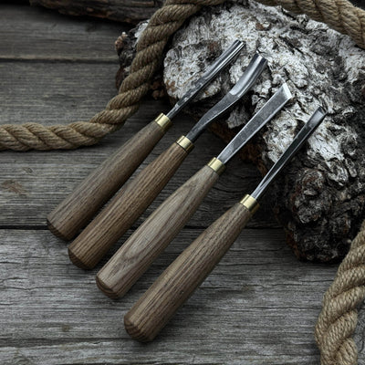 4 - Piece Wood Carving Chisel & Gouge Set - 2