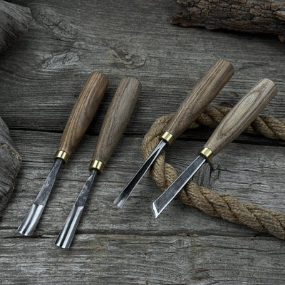 4 - Piece Wood Carving Chisel & Gouge Set - 9