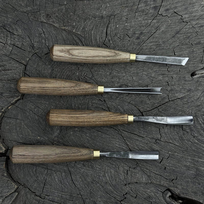 4 - Piece Wood Carving Chisel & Gouge Set - 1