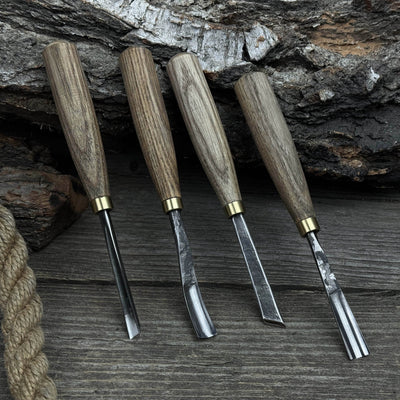 4 - Piece Wood Carving Chisel & Gouge Set - 5