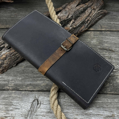 4 Pocket Leather Tool Roll for Carving Tools - 2