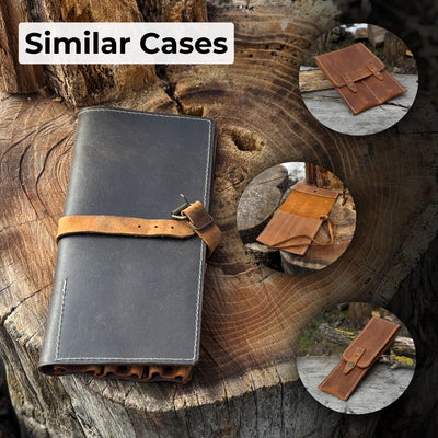 4 Pocket Leather Tool Roll for Carving Tools - 6