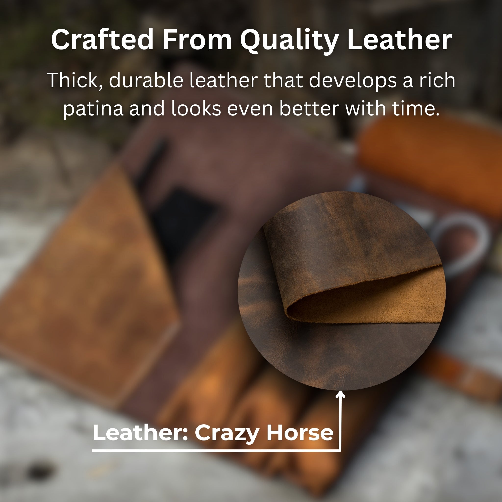 4 Pocket Leather Tool Roll for Carving Tools - 3