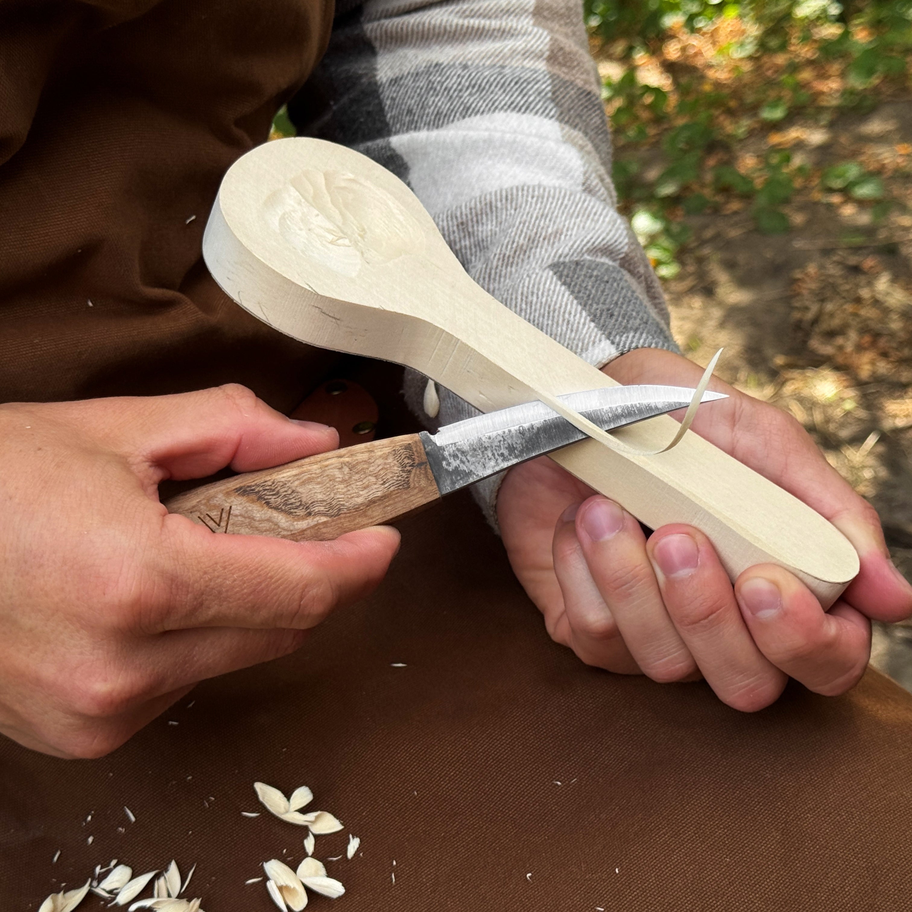 Sloyd Carving Knife with Leather Sheath, Blade 9 cm (3.54 inches)