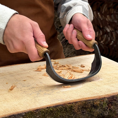 Half-Rounded Drawknife (Inshave), 15 cm / 5.9 in